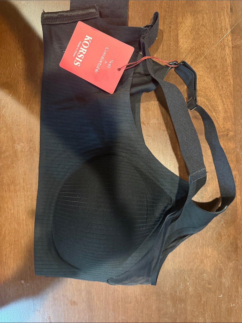 Seamless Comfort Wireless Bra - Black